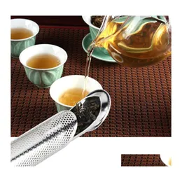 Other Kitchen Tools Stainless Steel Infuser Creative Pipe Design Metal Strainermug Fancy Filter For Puer Tea Herb Accessories Drop D Ot6Db