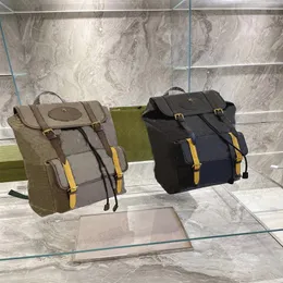 Klassisk mjuk Travel Ryggsäck Katy Perry Sup Web Straps Brown Yellow Vintage Canvas Bag Luxurys Designer Shoulder Bags284X