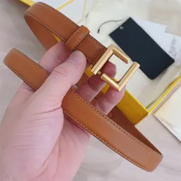 Designer Belts Womens Fashion Luxury F Gold Buckle Waistband Cowskin Belt For Woman Thin Leather Girdle Ladies Designers Belt R54
