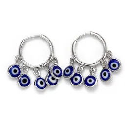 Jóias de jóias de jóias de candelabelo símbolo turco Evil Brincos de olhos azuis Brincha de bate