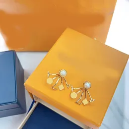 Gold Perle Hochzeit Ohrringe Luxurys Designer Schmuck Damen Creolen Ohrstecker Blumen Brief Klassische Anhänger Ohrring Für Frauen Creolen Ohrstecker