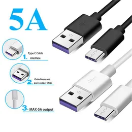 Kabel superrzutowy 1M 5A do Huawei Samsung Moto LG USB kabel typu C Kabel USB TYPEC Szybkie kable ładujące