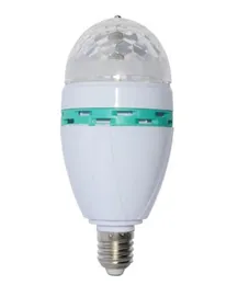 エフェクト110PCSディスコボールライトDJ E27 3W 6W 85265V自動回転ステージ照明効果装飾用RGB電球ランプ7220276