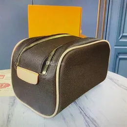 M47528 King Size Toalets Bag Men Extra duża torba do mycia kosmetyka toaleta toaleta Kobiety makijaż urody Pochette Accessoires Double 262L