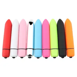 Produtos para adultos Dildo massageador vibratório sem fio Longo portátil Mini Bullet vibrador Brinquedos sexuais femininos Bonito plug anal