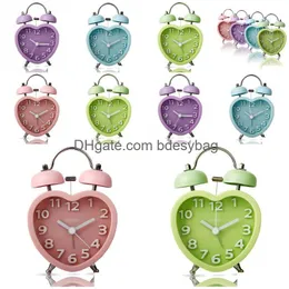 Desk Table Clocks Right Fashion Originality Lovely Alarm Noctilucent Lamp Children Small Drop Delivery Home Garden Decor Dh3Im