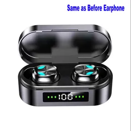 Bluetooth-hörlurar TWS Trådlösa hörlurar Earskyddar Lång speltid Power Display Laddningsfodral Touch Control In-Ear Earphone Stereo Sound Headset Mic Sport Earbud