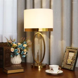 Bordslampor postmodern amerikansk lampa ljus lyx enkelt modernt vardagsrum varmt br￶llop sovrum dekorativt s￤ng europeisk