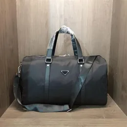 Av h￶gkvalitativa m￤n mode duffle p￥s trippel svart nylon resv￤skor m￤n hanterar bagage gentleman aff￤rs tote med axelrem 269u