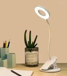 Bordslampor Lamp LED USB RECHARGEBLEK DESCHEBLE DESKLIGT ÖGON LÄRLIGHT LIGHTER BARN SOVROOM Clip Study Reading Desktop Night Light Light Light