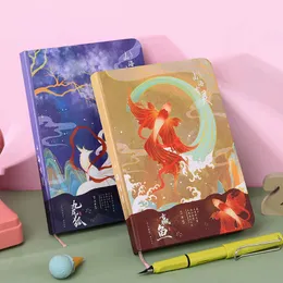 Color Page Notebook Chinese Ancient Style Illustration Journal Notebook Diary Sketchbook School Supplies