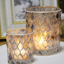 Candle Holders Creative Modern Candels Holder Vases Lantern Wedding Romantic Nordic Morocco Garden Bougeoir Vase Home Decoration