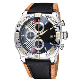 Mens Sport Watch Watch Montre de Luxe Listhury Wristwatches Japan Quartz Movement Chronograph Black Face Orologio di lusso fashions watche284d