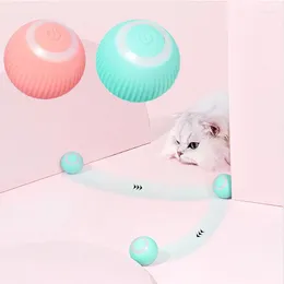 Cat Toys Electric Ball Automatyczne toczenia Smart for Cats Training Selfing Kitten Interactive Playe301J