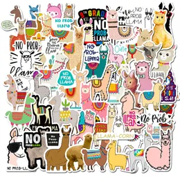 50 st lama alpaca söta klistermärken kawaii tecknad kamel får djur dekaler för vatten flaskor bärbar dator scrapbooking bil cykel dekal bagage diy barn belöning klistermärke