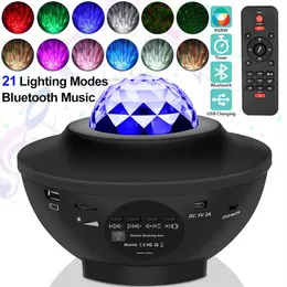 Colorful Starry Sky Projector Light Bluetooth USB Voice Control Music Player Speaker LED Night Light Galaxy Star Projection Lamp310q