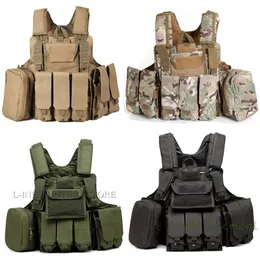 Tactical Molle Vest Cirar Ciras Paintball Combat Combat Transour Plate Plate String Hunting Magpouch Rig Vest252L