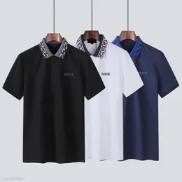 2023ss Marcas de moda de verano Camisas de polo para hombre Camisa de polos de diseñador de hombres de lujo Camiseta Hombre Letras Bordado impreso Camisetas de manga corta M-3XL