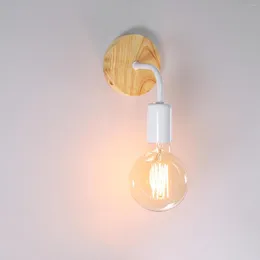 Vägglampor nordiska lampor fixtur e27 sconce sänglampa för hem inomhus hall trappa