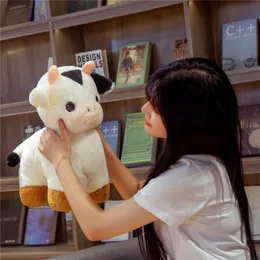 304050cm Lovely Fortune Cow Plush 장난감 부드러운 박제 귀여운 동물 밀크 소