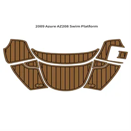 2009 Azure AZ208 Swim Platfrom Step Pad Boat EVA Foam Faux Teak Deck Floor Mat