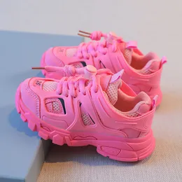 Pink First Walkers Primavera Autumn Autumn's Children's Shoes para niñas Niñas Sports Sports Baby Baby Casual Sneakers Fashion Athletic Shoe