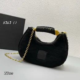 حقائب اليد مصمم حقائب SHEARLING BIANCA MINI HOBO حقيبة الأزياء الفاخرة جلدية النساء حقائب الكتف Crossbody جديد