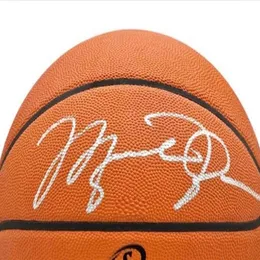 Micheal Nuevo autografiado firmado firmado Aut￳grafo Aut￳grafo Collection Indoor Outdoor Sprots Basketball Ball280e