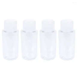 Garrafas de armazenamento 4pcs reutilizáveis ​​amostra simples de viagem Anti-Leak Water para El