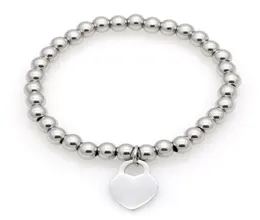 Women Copper beaded bracelet Stainless PLEASE RETURN TO Forever beads Heart charms O T chain letters Bracelets Pulsera9371050