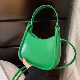 Evening Bags VeryMe Women's Bag 2022 Style Handbag Fashion Solid Color Underarm PU Leather Soft Messenger Shoulder