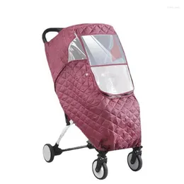 Stroller Parts Thickened Plush Compatible Rain Cover For Baby Autumn Winter Keep Warm Wind Proof Organizer Children