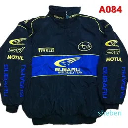 Subaru broderi Cotton NASCAR Moto Car Team Racing Jacket Suit2417