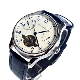 Design Design Automatic Mechanical Watch for Men Tourbillion in pelle cinturino classico Watch da uomo trasparente181W