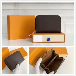 Designers pl￥nb￶cker Menskvinnor Purses Soft Leather Short Zippy Wallet Card Case Holder Zipper Pocket Pallas Bag Zip Coin Purse wih Box Dust Bag