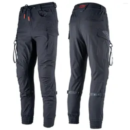 Abbigliamento da moto 2022 Pantaloni estivi traspiranti protezione CE armatura spandex poliestere nero verde militare accessori per abbigliamento da uomo