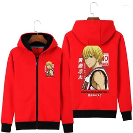 هوديز الرجال للجنسين سلة كرة السلة كوروكو Kagami Taiga Seirin Cosplay Costume Hoodie Cardigan