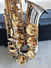 Yanagisawa Custom Made New Altoxophon AW037 Nickel plattiert Gold Key Super professionell hochwertiges Saxophon Mundstück Musik4517911