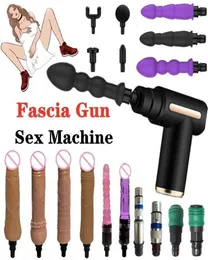 Sekspeelgoed Massager Machine Orgasme Stake Vibrator Dildo Toys Fascial Gun Spier Relax Body Massage Accessoires Vrouwen Masturbatie Dev3176273