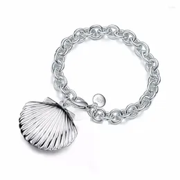 Bangle Charms Fashion Factory Preço 925 Sterling Silver Chunky Chain Bracelet Shap