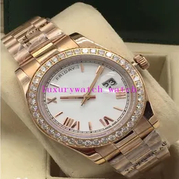 Ny version 228345 228348 228349 228398 18K Rose Gold Diamond Bezel 40mm Roman Dial Automatic Fashion Men's Watch Wristwatch253m