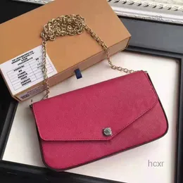 Pembe Sugao Kadın Çanta 64065 Omuz Çantası Kadın Çanta Yeni Moda Crossbody Çantalar Orijinal Deri Çiçek Baskı 3 PCS Setmulti Pochette Bagsmall68