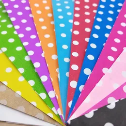 Geschenkverpackung Mini Dot Kraftpapier Taschen Hochzeitsfeier Einladung Grußkarten Tasche 8x15 cm