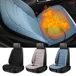 Car Seat Covers Heated Fast Heating Cushion With Backrest 12V Winter Comfort Cover For Driver Passenger