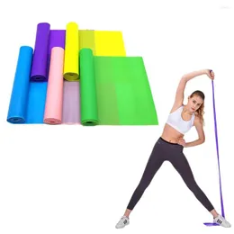 Direnç Bantları 1 PC Yoga Streç Bant Taşınabilir TPE Lateks Gerilim Halat Egzersiz Gym Fitness Pilates Ev Eğitimi