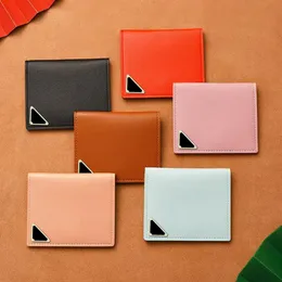 Vikbara korthållare väskor Herr kort plånbok för kvinnor Ultratunn bankkortklämma 8 fack 6 färg myntväska Grossistvolym