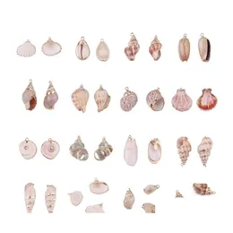 Charms 15 estilos Shell natural Conch Conch Cowrie Conclua marel