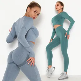 Yoga Kıyafetler Kesintisiz Kadın Yoga Set Yüksek Bel Tayt Giyim Giyim Kadın Spor Giyim Sports Sabah Şort