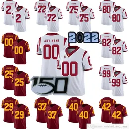 Benutzerdefinierte Ncaa College Usc Trojans Fußball Jersey 15 Mo Hasan 22 Darwin Barlow 3 Addison 19 Malcolm Epps 61 Joe Bryson Trikots Ed Männer