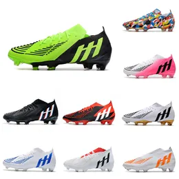 Sapatos de futebol masculino Predator Edge geom￩trico.1 FG Falcon 22 Cleats Football Boots Cramp￵es de solo cl￡ssicos do solo de solo de Scarpe da calcelo 0501